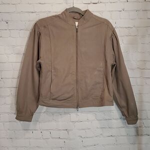 Gentle Fawn green cotton zipper front jacket